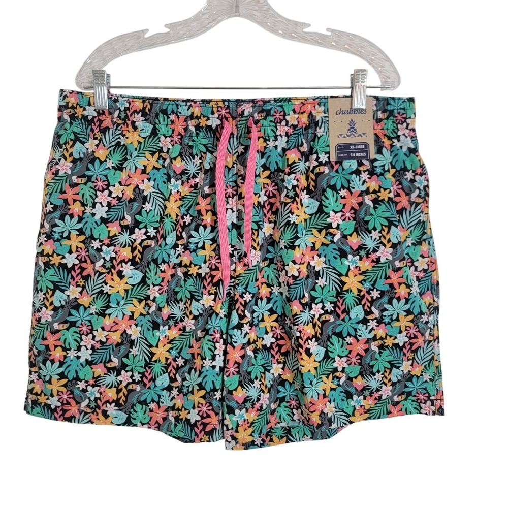 Chubbies NEW XXL 5.5 Bloomerang Lined Classic Swim Trunk Short‎ Vacation Spring